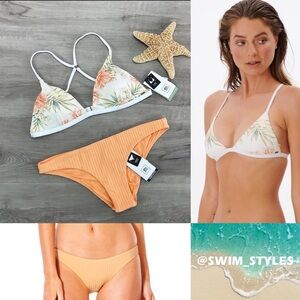 ☀️RIP CURL☀️ SOL SEEKER CROSS BACK TRI Rip Curl Premium Surf Cheeky Bikini